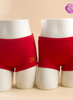 迪士尼专柜正品58080公主内裤迪士尼内裤平脚裤红短裤本命年内裤