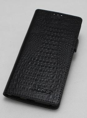 适用xz2P索尼手机壳真皮套xz2premium超薄防摔全包保护H8166翻盖