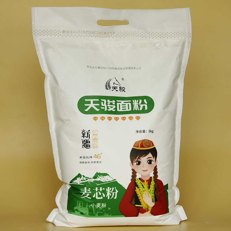 新疆塔城面粉天骏特一粉高中筋5kg精10斤家用小麦粉面包饺子拉面-封面