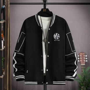 运动套装男2024新款春秋款棒球服外套潮流帅气学生男装冬季卫衣服