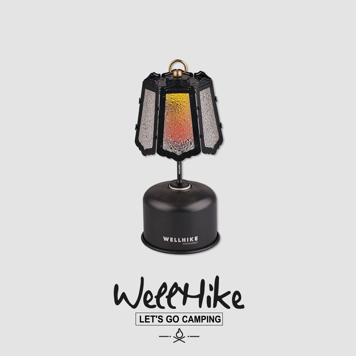 WELLHIKE琉璃复古灯罩 户外露营氛围配件38explore灯goalzero灯