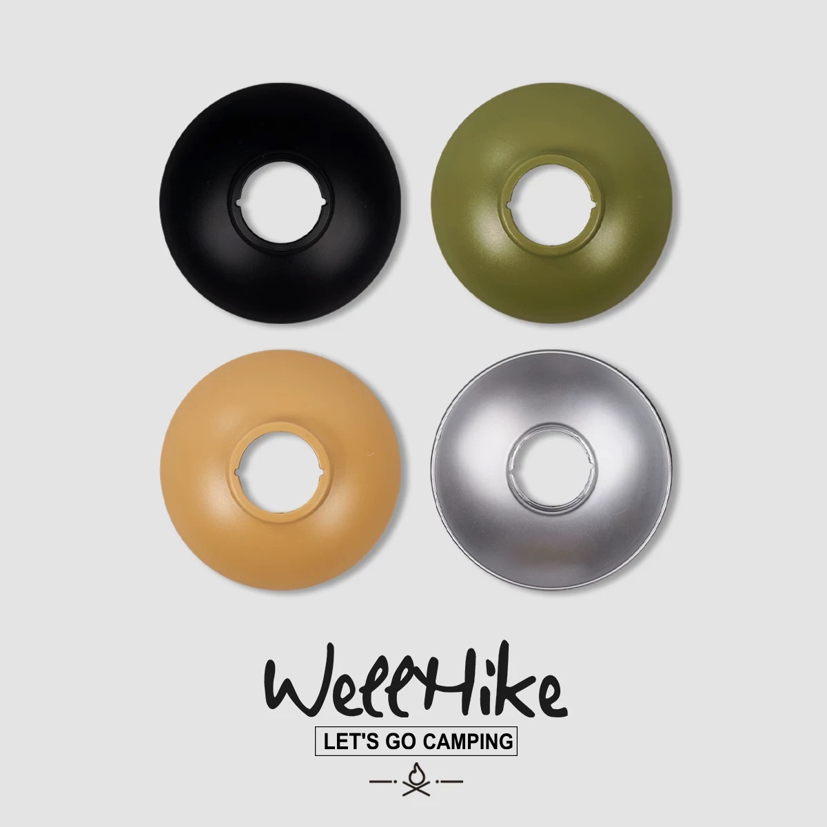 WELLHIKE户外GZ迷你碗型灯罩 轻量便携goalzero氛围露营灯具配件