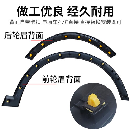 江淮 瑞风S3S4 S7裙边轮眉总成1234代前后左右轮胎塑料车轮眉总成