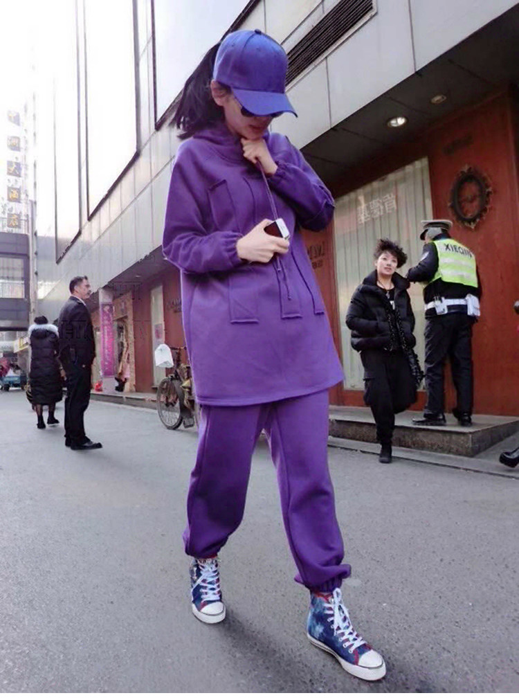 Light snow with the same paragraph Sports Cotton violet leisure time Easy suit Character design Korean Edition Fashion boutique Women's wearin the Women's clothing/Boutique , Set/Student uniforms/Work uniforms , Leisure sports suit  category - from Buy2taobao.com to provide professional Taobao agent buy service