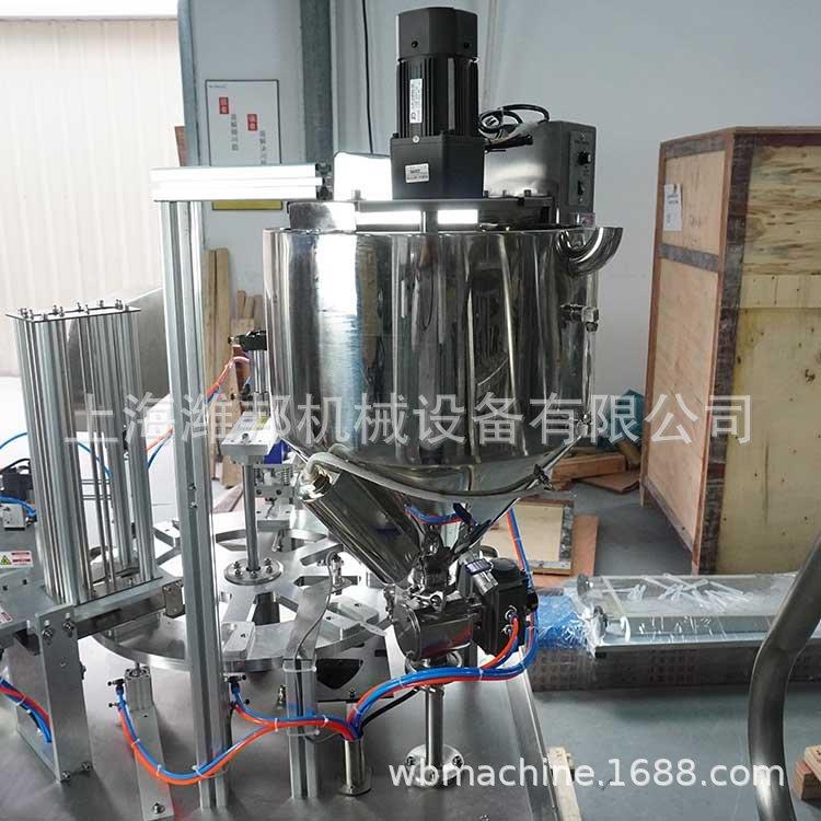 全封动蜂蜜勺子灌装口机蜜梨膏勺子灌装洋邦封口机机自蜂勺蜜子封