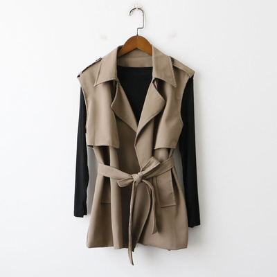 秋季新款小个子风收腰坎肩背心