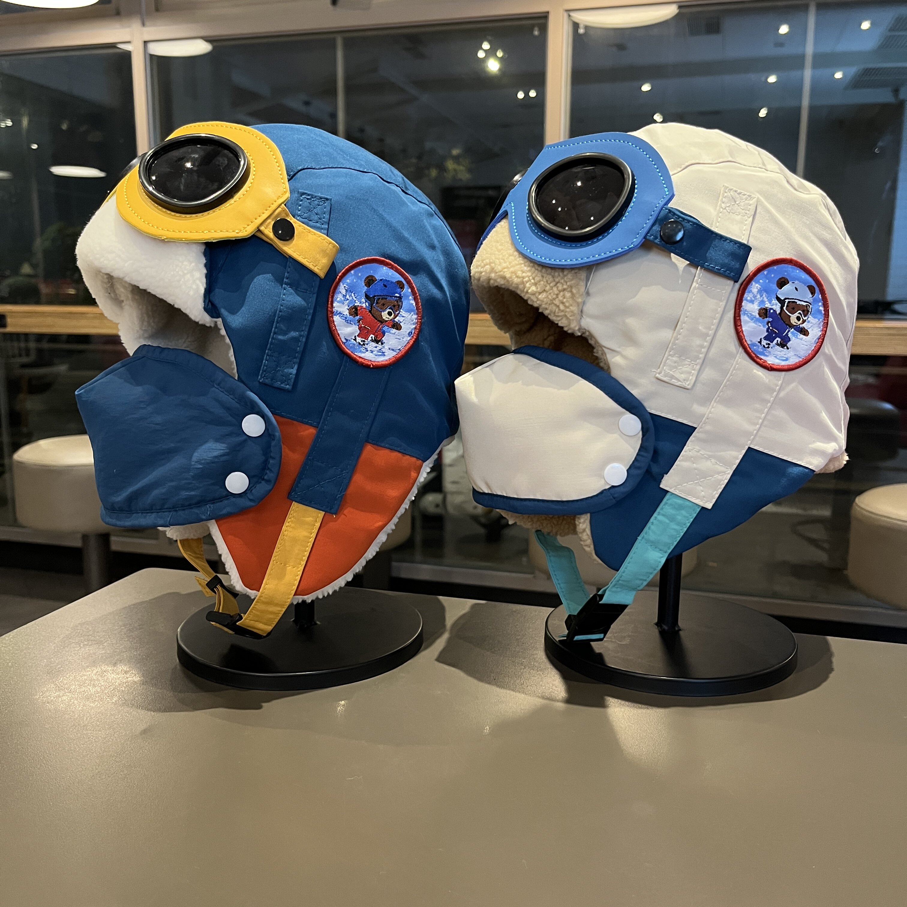 GP儿童飞行员帽子冬季男女童护耳雷锋帽宝宝保暖口罩防风防寒加厚