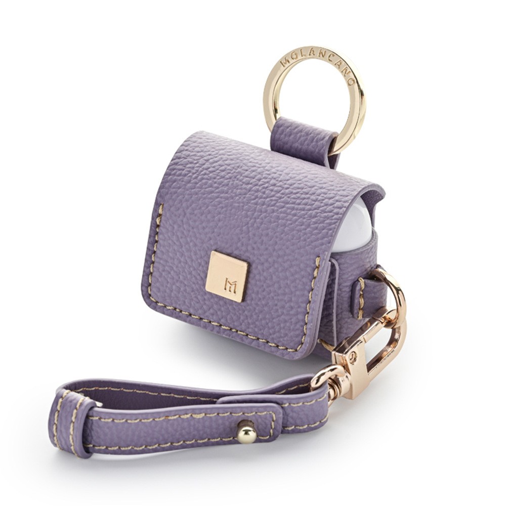 MOLAN CANO适用Airpods 4蓝牙耳机收纳包时尚创意蓝牙耳机保护套个性奢华男女款皮套防摔防掉挂包全包AirPods