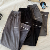 珊瑚绒家居裤 2025秋冬季 宽松可外穿居家裤 长裤 男士 海岛绒加厚睡裤