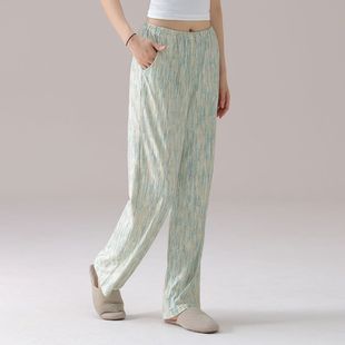 睡裤女长裤秋冬季德绒单件居家保暖裤子加厚春秋款女士文雅家居裤