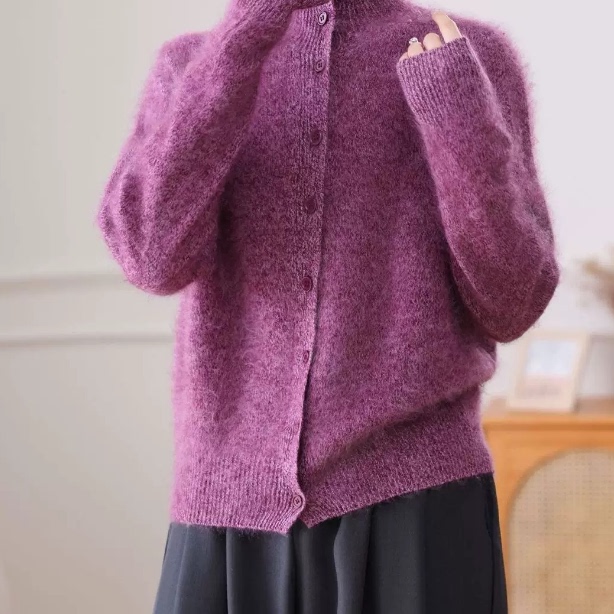 【山羊绒拉绒】云朵慕斯100%羊绒上衣【胸围55衣长62】98901#