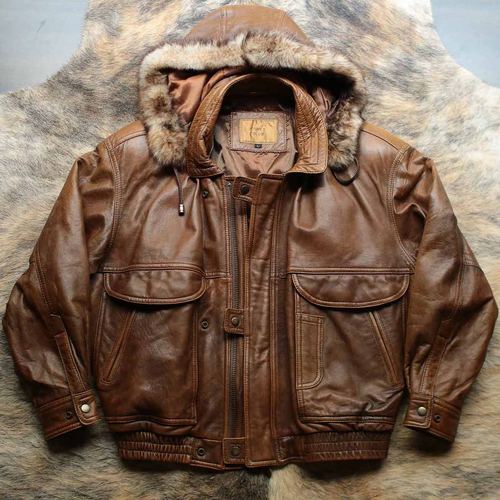 鹰击长空 早期1990s美式古铜旧化之美飞行Bomber皮衣