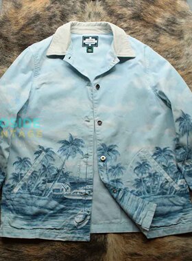 早期90s美式复古宗师RL假日温情复古水洗做旧宽松夹克