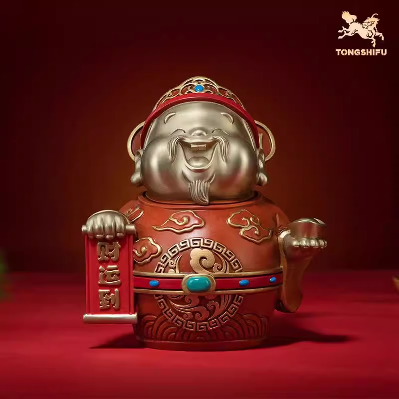 铜师傅铜摆件《财运到》客厅礼品