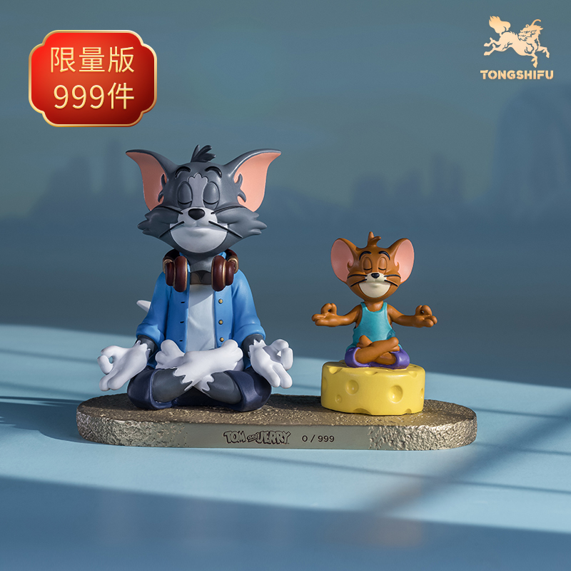 铜师傅 正版授权《猫和老鼠》W款 限量手办 桌面铜摆件家居工艺品