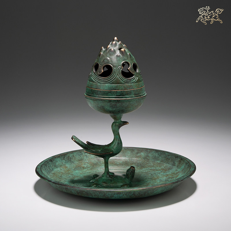 铜师傅 陕历博宝物团系列《朱雀铜熏炉》家居饰品 铜工艺品  摆件