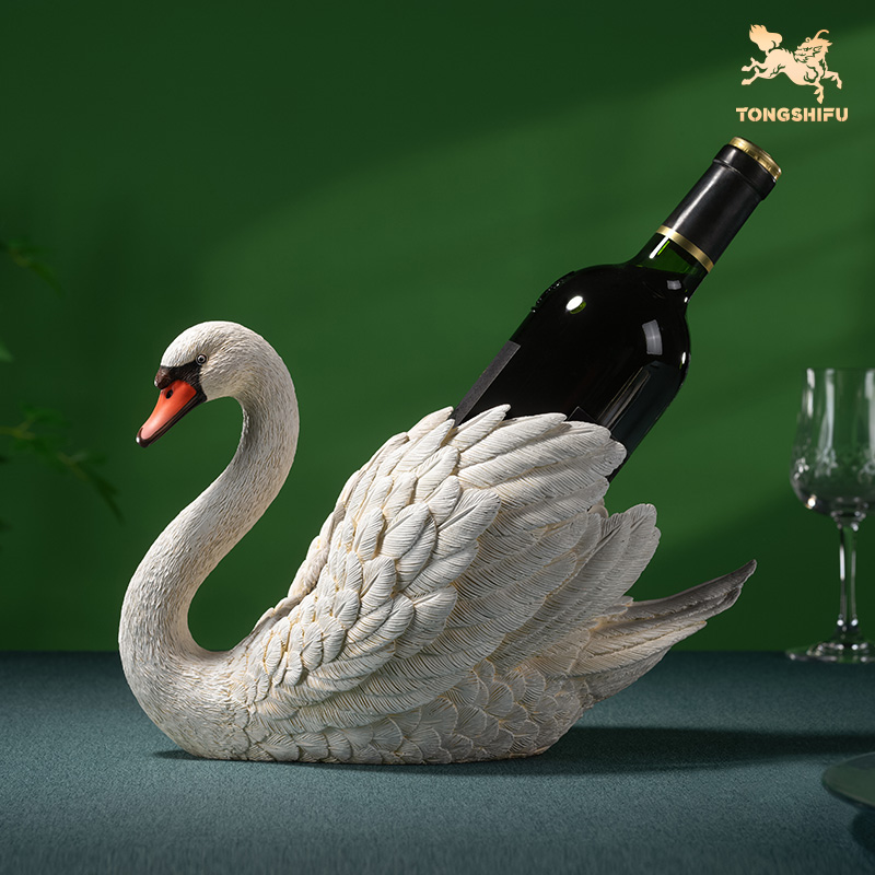 铜师傅《天鹅酒座》客厅桌面铜摆件 家居装饰工艺品 创意摆件