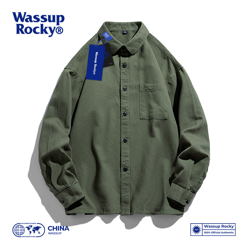 WASSUP日系cityboy工装长袖衬衫