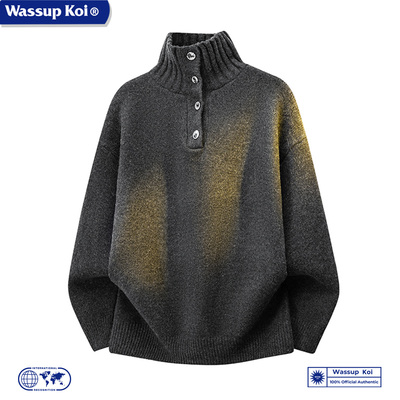 WASSUPKOI半高领慵懒风纯色毛衣