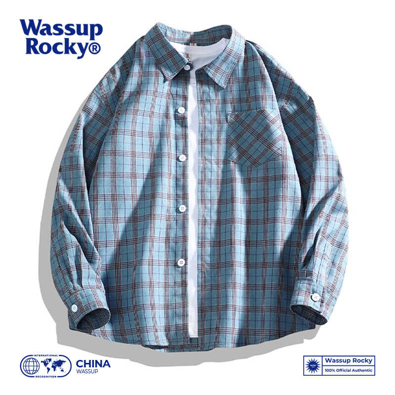 WASSUPROCKY日系ins工装衬衫男
