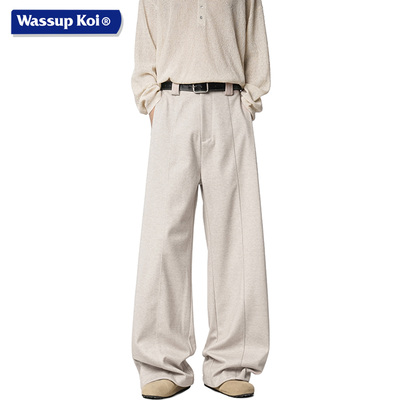 WASSUP美式休闲风宽松垂感直筒裤