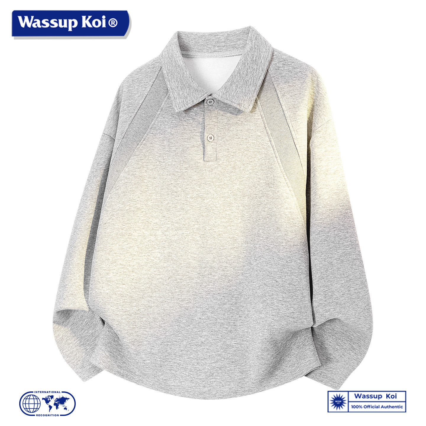 WASSUP KOI联名翻领POLO衫男长袖宽松百搭套头卫衣美式休闲上衣服,男装,针织衫/毛衣,淘宝优惠券,粉丝福利购,淘宝优惠卷