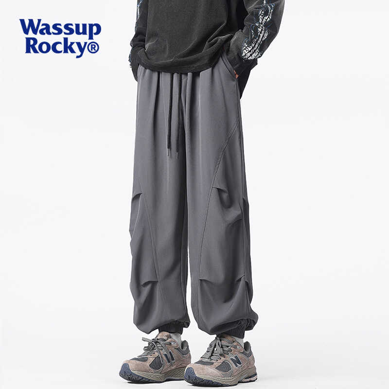 束脚伞兵工装裤子男WASSUPROCKY