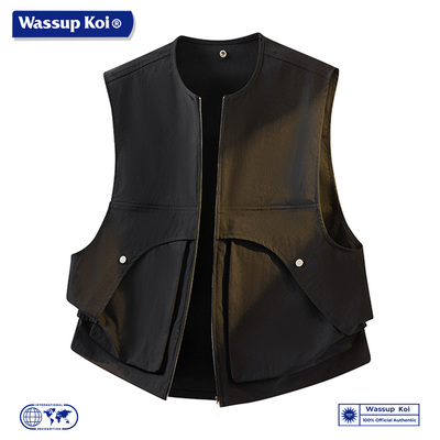WASSUPKOI美式机能工装马甲外套
