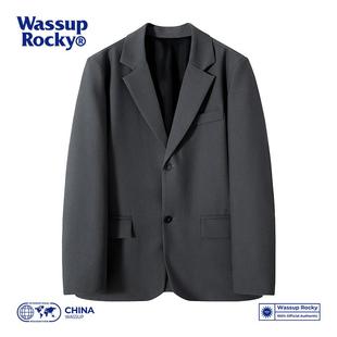 ROCKY潮牌男装 高级感痞帅休闲男士 西装 春秋款 西服 外套男士 WASSUP