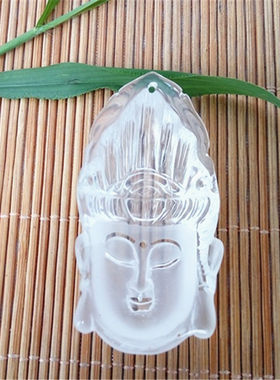热卖款观音菩萨头像挂坠东海水晶