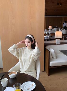 「 年中折扣 」bc康宝莱纱线 自留麻花套装针织羊驼毛气质毛衣