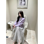 「 气质高级感羊毛小个子女 秋冬新款 年中折扣 」拉毛小香风外套