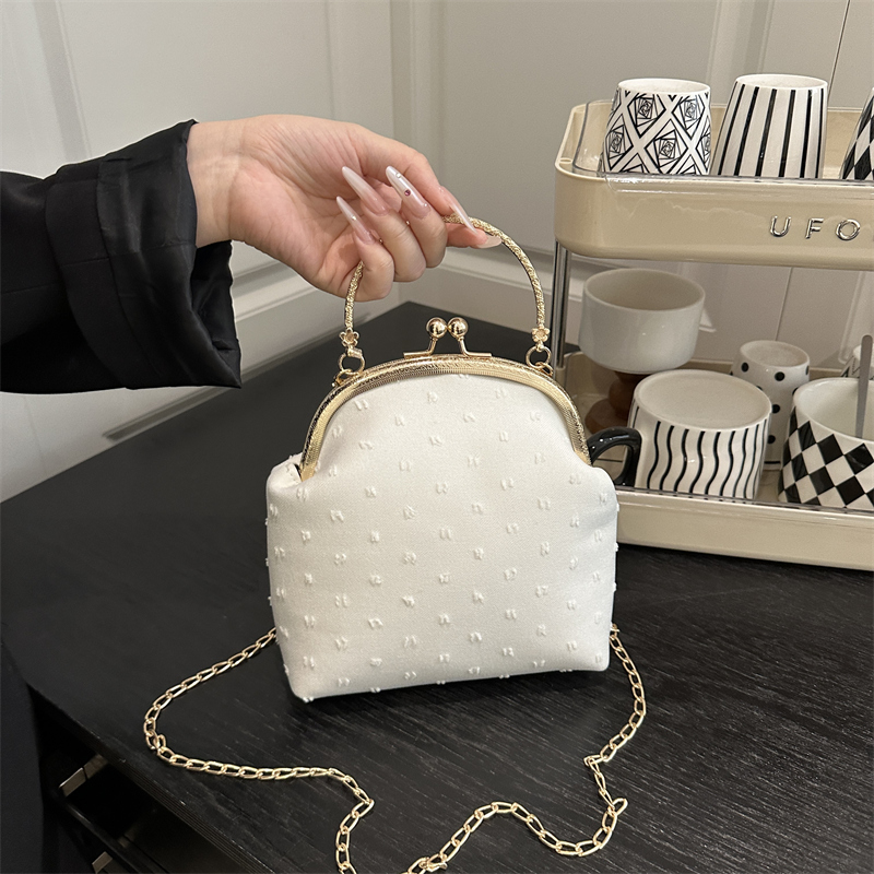 2025年新款夹子包单肩包斜挎包手提贝壳包百搭手机包时尚化妆包