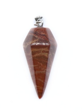 【茜茜珠饰】跨境天然水晶吊坠六角锥圆锥六边菱形灵摆ebay 21色