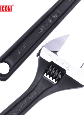 日本罗宾汉RUBICON 鉻钒钢带刻度RAP-004/6/8/10/12寸活动扳手