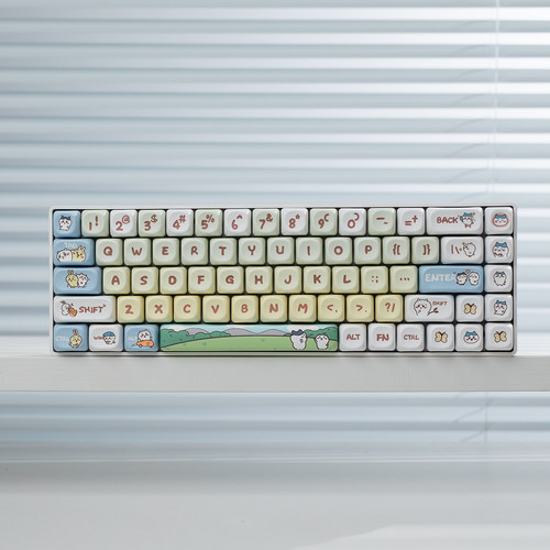 68键麻将音三模无线蓝牙机械键盘