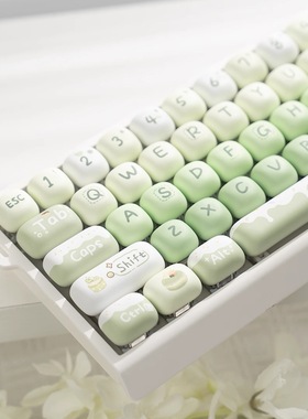 漫步猫M68无线蓝牙机械键盘麻将音可爱女生办公静音ipad电脑手机