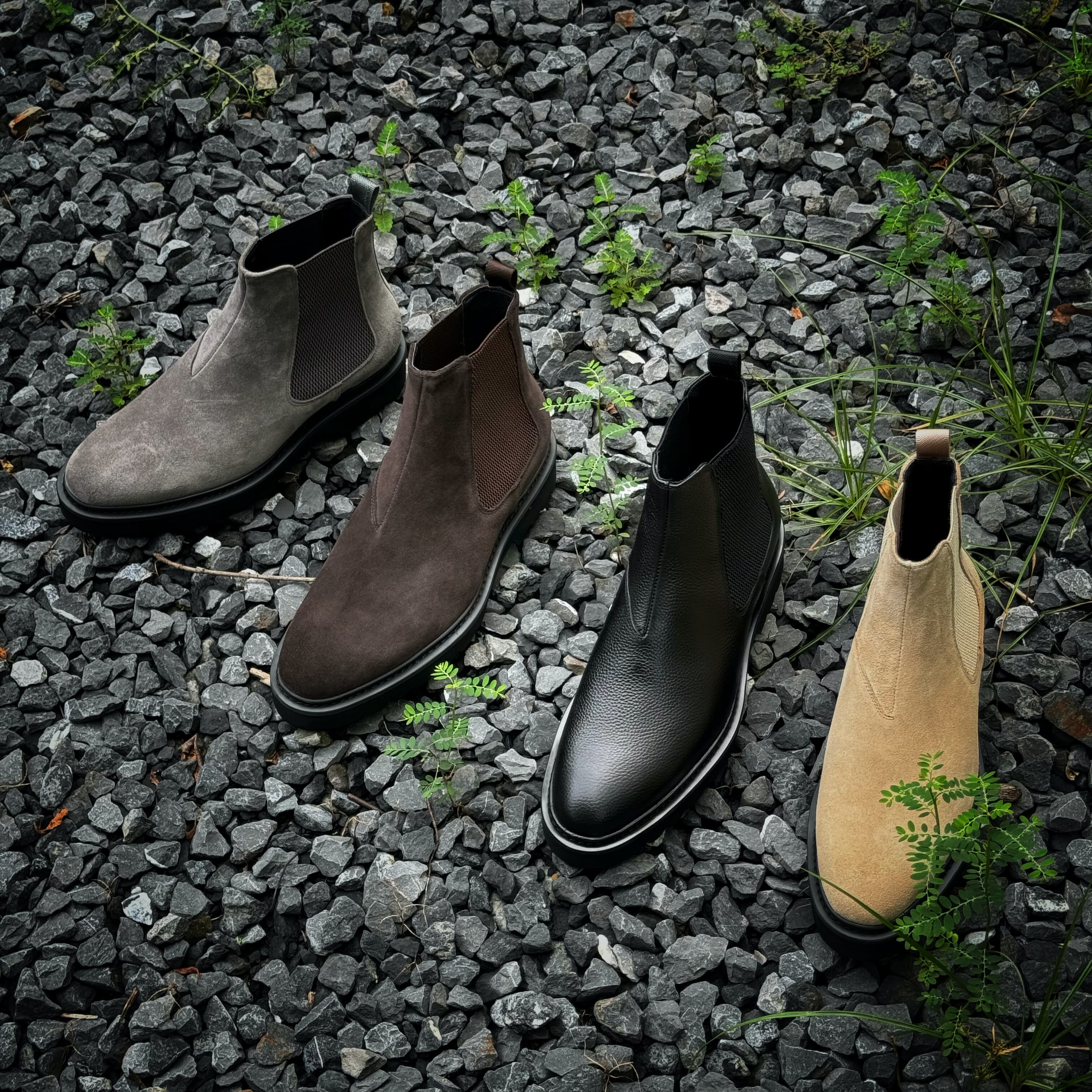 Swiscardin男真皮切尔西靴套脚厚底荔纹皮复古休闲磨砂皮高帮皮靴,流行男鞋,切尔西靴,淘宝优惠券,粉丝福利购,淘宝优惠卷