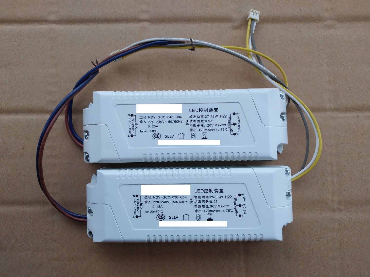 36W48WAPFC无频闪LED驱动电源