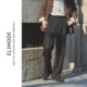 直筒长裤 ELI 男 款 免烫双褶微阔通勤休闲暗条纹西裤 独树 四季