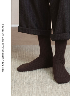 ELI【海拉尔】美利诺绵羊毛混纺亲肤抗菌防臭弹力中筒袜