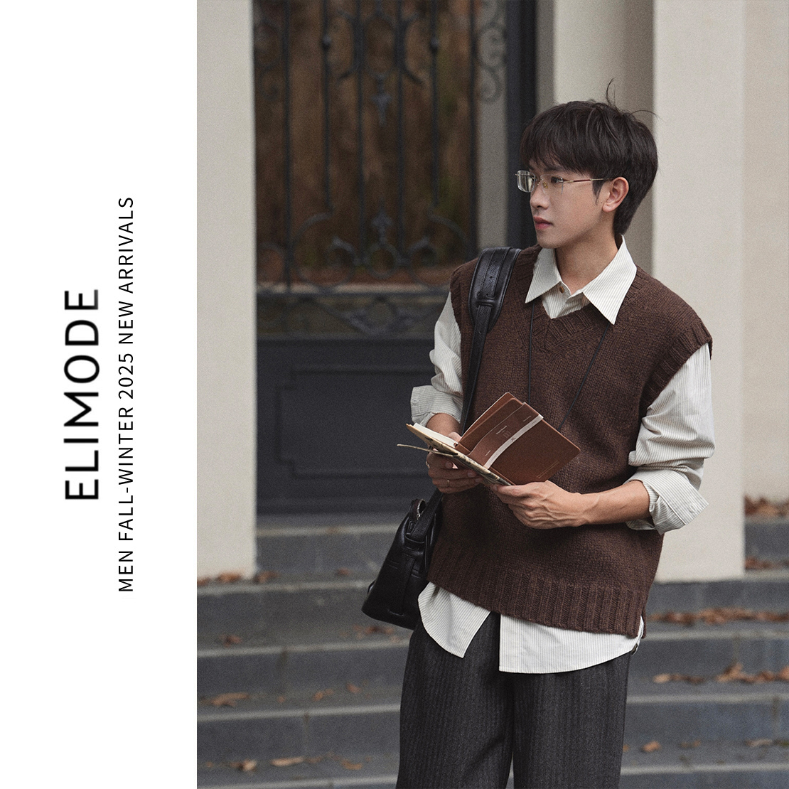 ELI【拾穗】精纺纯羊毛内搭休闲针织马甲英伦背心学院风穿搭秋冬