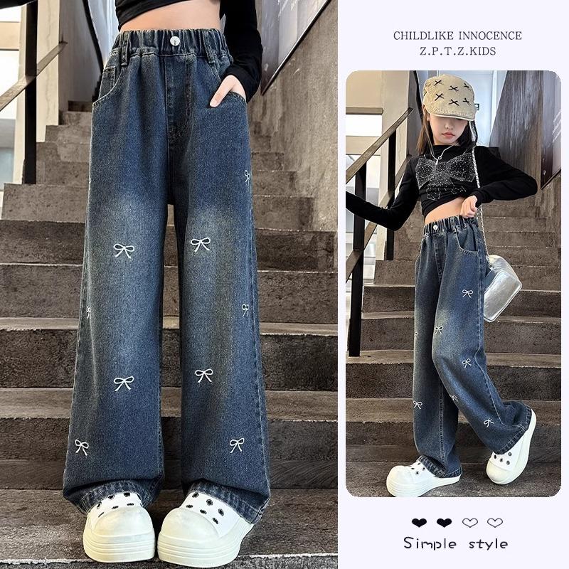 女童裤子春秋款2025新款