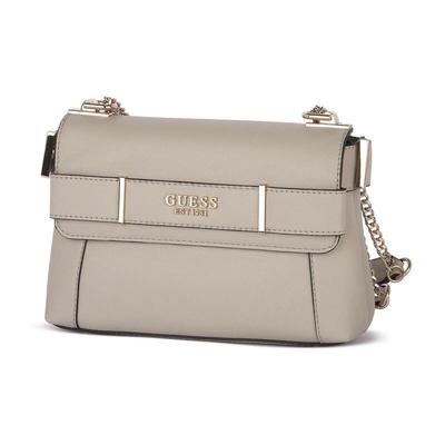 代购GUESS女士斜挎包磁吸翻盖内袋拉链金属品牌标识内衬带logo