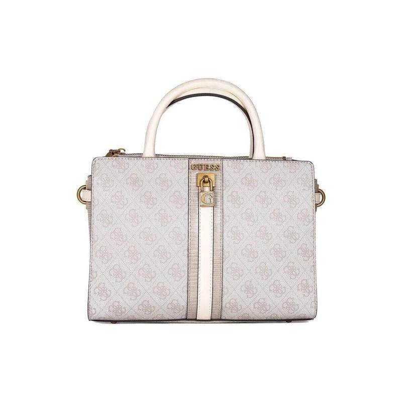 代购GUESS女士手提包磁吸扣设计拉链闭合可调节肩带双提手白色,箱包皮具/热销女包/男包,手拿包,淘宝优惠券,粉丝福利购,淘宝优惠卷
