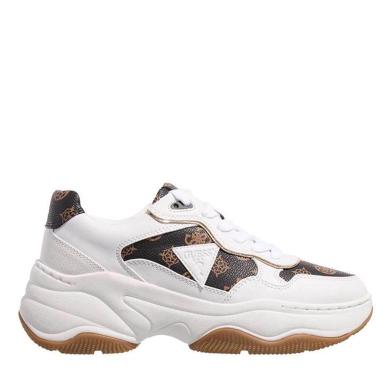 代购GUESS女士运动鞋缓震耐磨轻便休闲鞋厚底系带日常户外老爹鞋