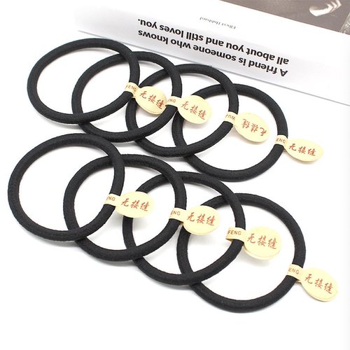 无接缝工艺高弹力发绳头饰钩针编织配件基础款简约扎发皮筋发圈