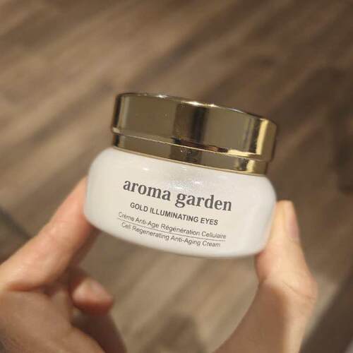 德国老牌aroma garden24k黄金微颗粒抗纹去黑圈眼霜30ml 滋养型