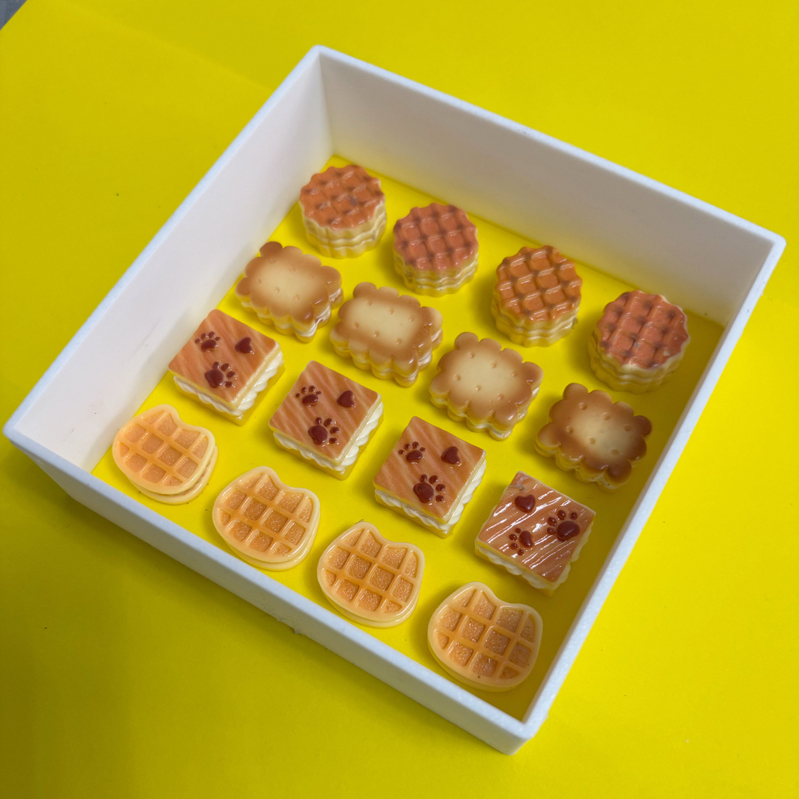 猫猫华夫饼干小鼻嘎模具 解压捏捏乐迷你硅胶模具