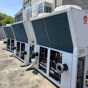 25匹特灵风冷模块机组二手65kw特灵风冷热泵机组CXAJ0655B